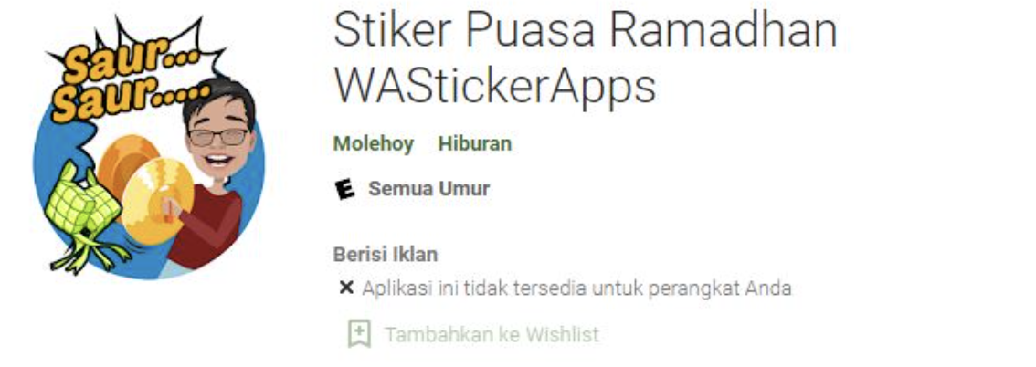 Aplikasi Stiker yang paling banyak digunakan